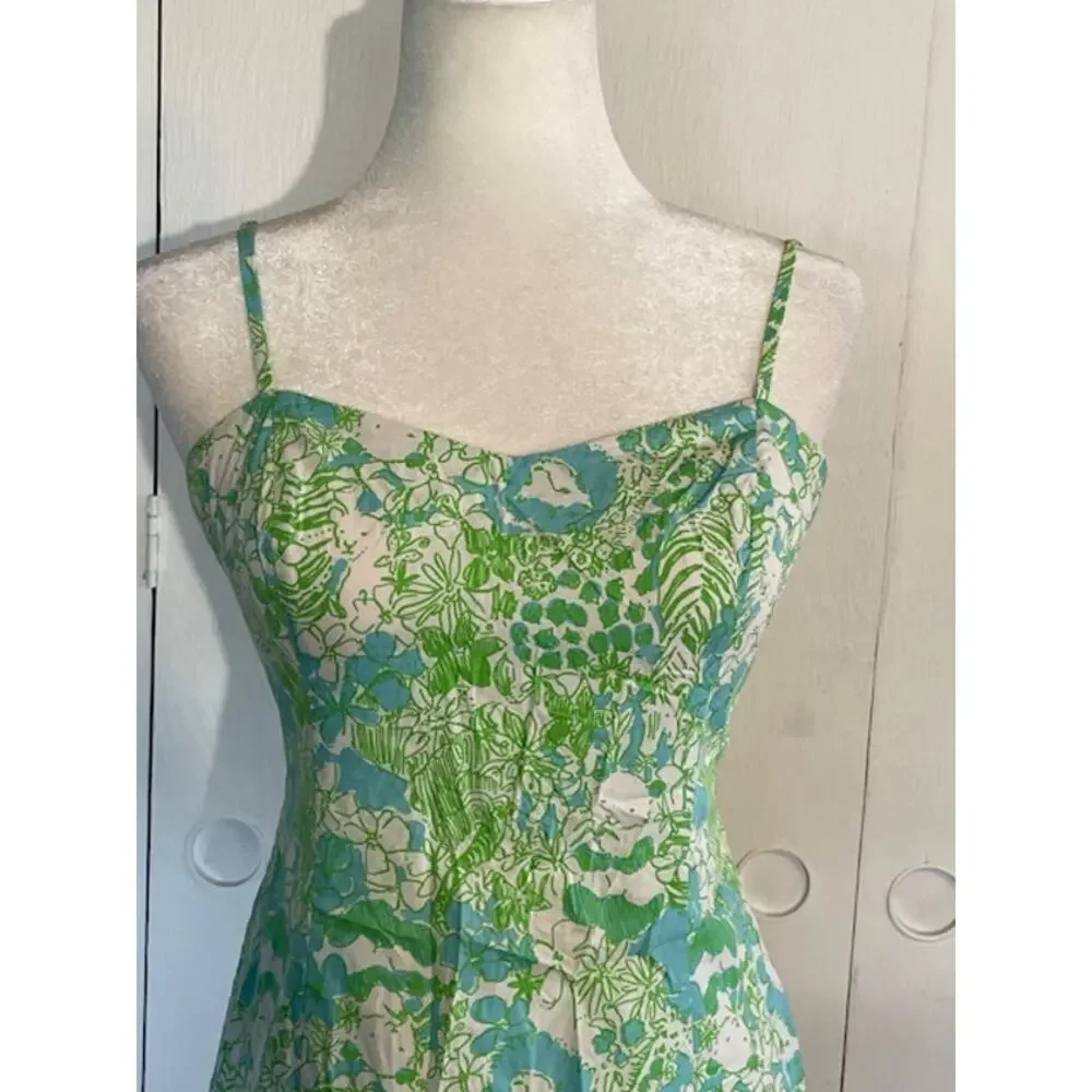 Lilly‎ Pulitzer Size 2 Spaghetti Strap Sundress Pandamonium Pattern